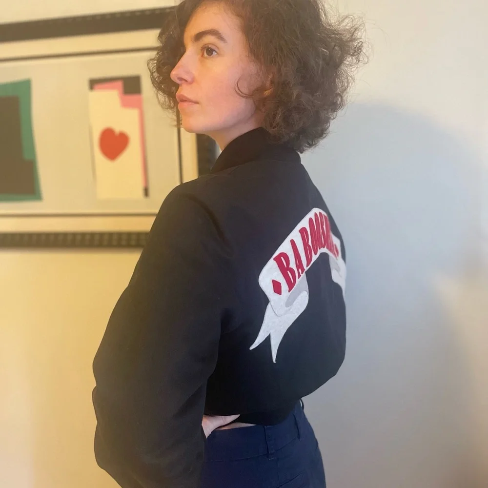 [XS-S] Rare Vintage Kate Bush “Babooshka” Bomber Jacket MINT CONDITION - Picture 6 of 9